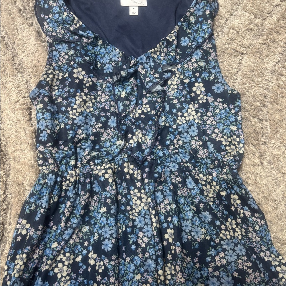 • Navy Floral Top by Morgan Taylor – Medium